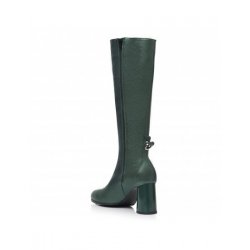 Cizme piele naturala Taisa Verde - sau Orice Culoare